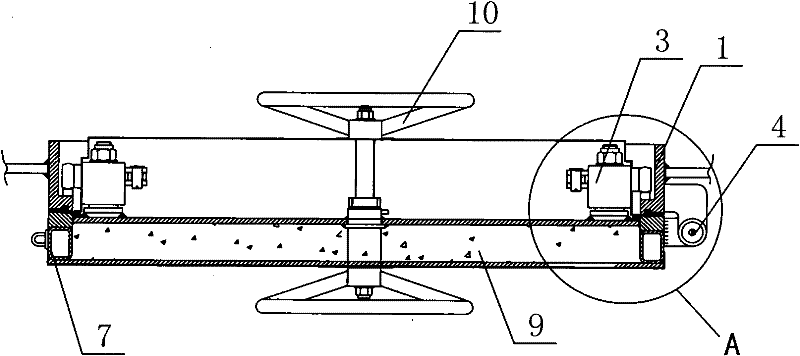 Fireproof pressure-proof watertight/airtight door for ship