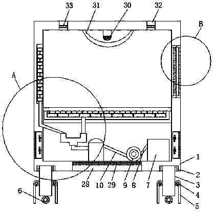 Refrigerated cabinet capable of conveniently removing peculiar smell