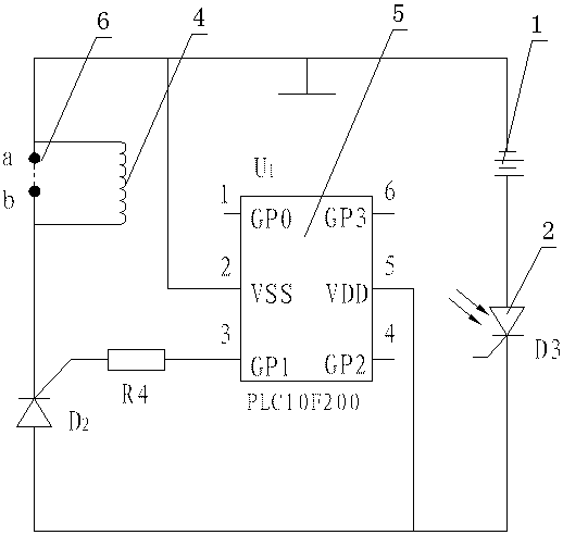 Nonel electronic delay detonator and method for detonating the detonator with double control of light and shock wave