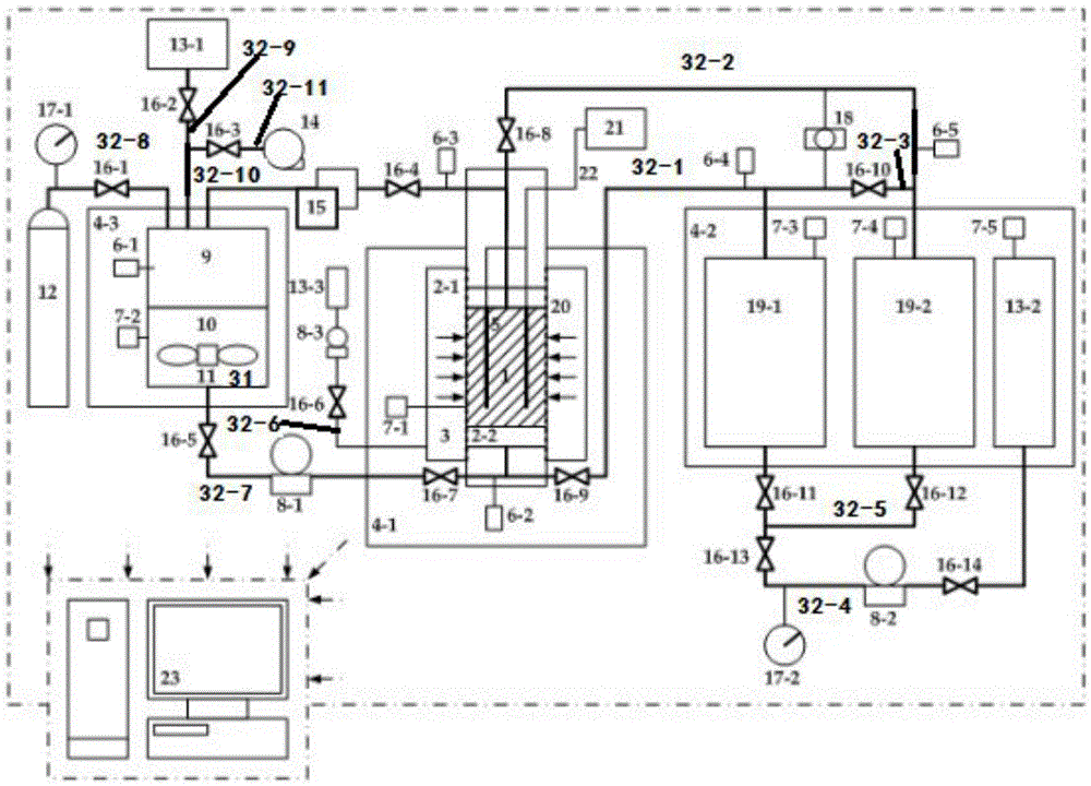 Natural gas hydrate saturation and sediment permeability synchronous measurement device and method