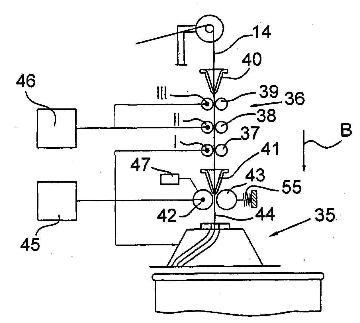 Apparatus used on a spinning room preparation machine having a drafting mechanism for drafting strand fibre materials,