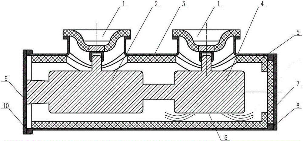 Switching device tank, arc extinguish chamber which uses switching device tank and high voltage switching device