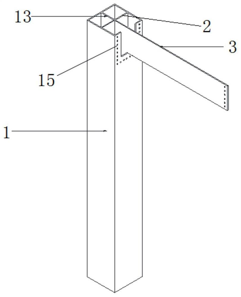 Short-limb steel plate shear wall with replaceable energy dissipation components and construction method thereof