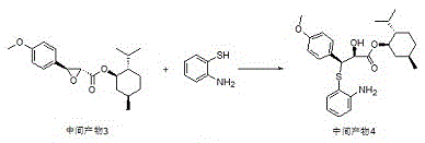 Selective synthesis method of diltiazem chiral intermediate