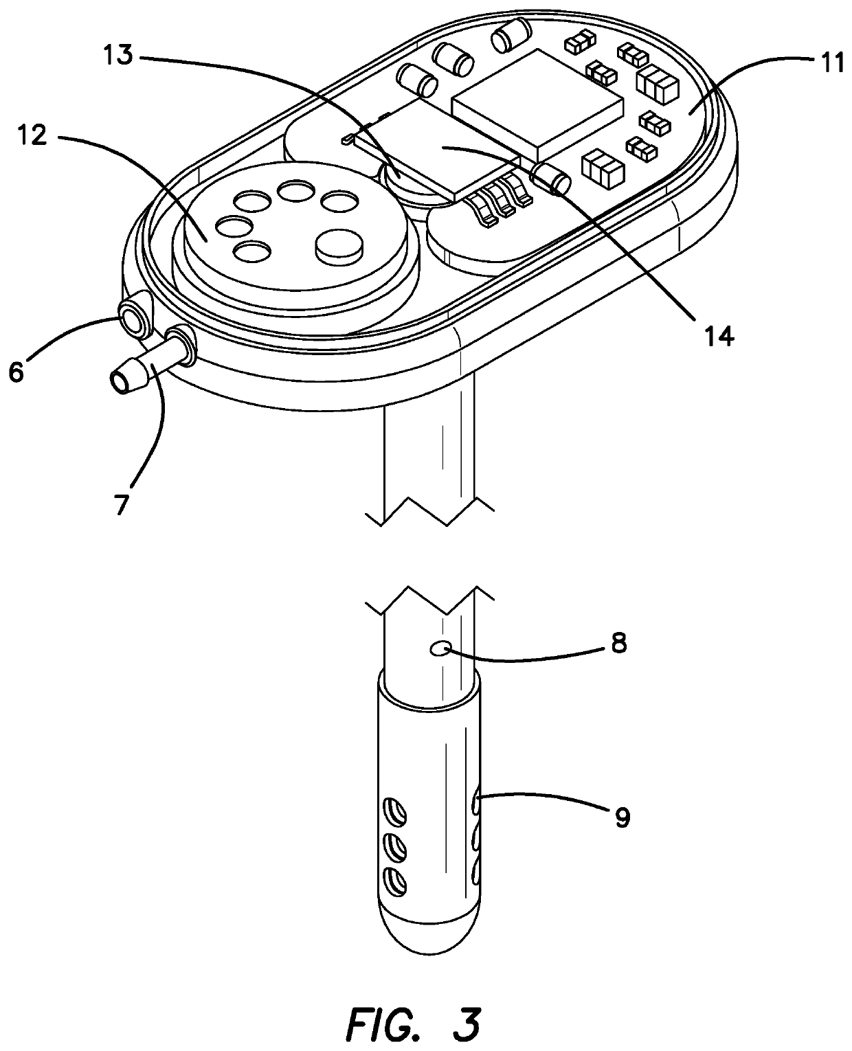 Skull-Mounted Drug and Pressure Sensor