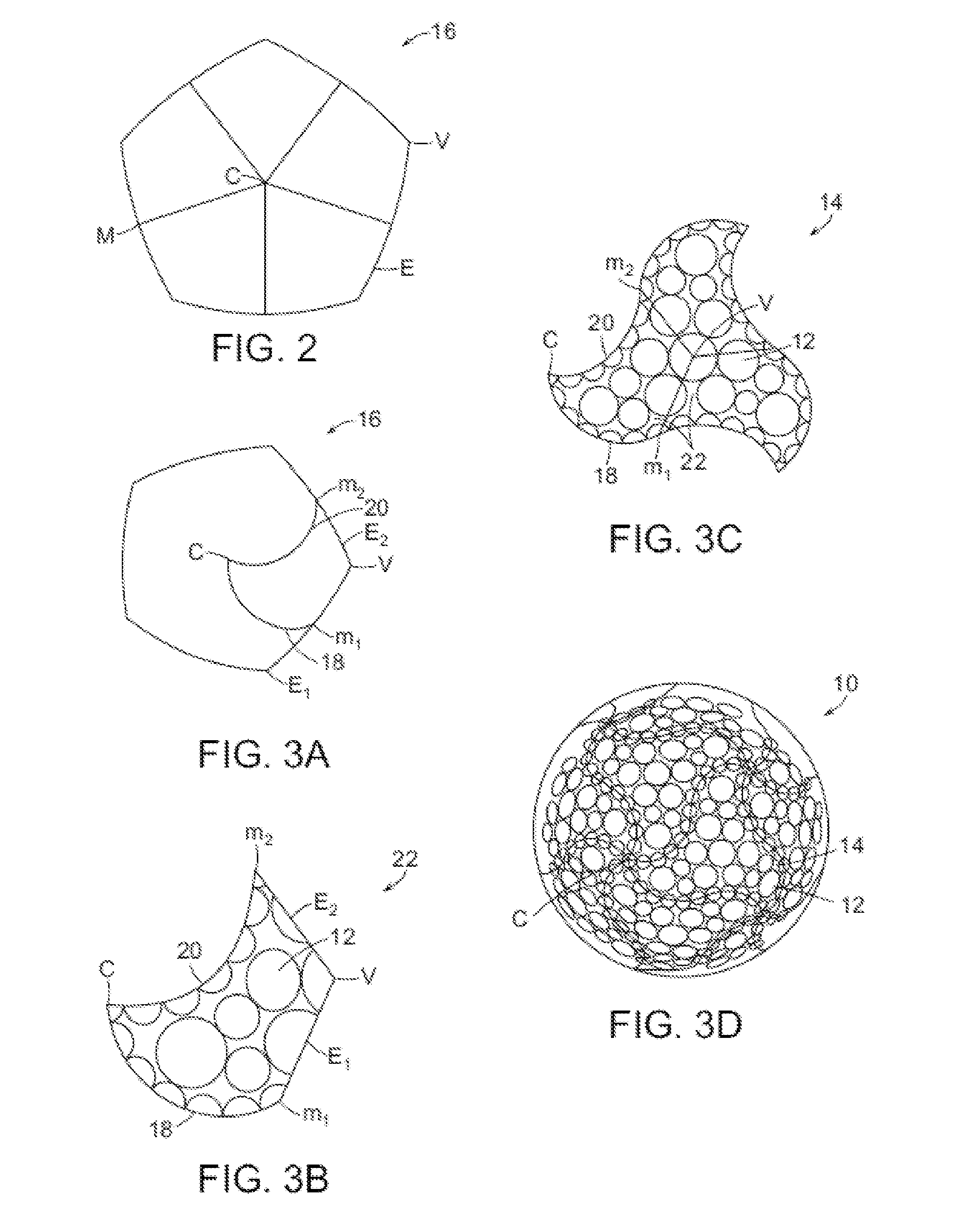 Dimple patterns for golf balls