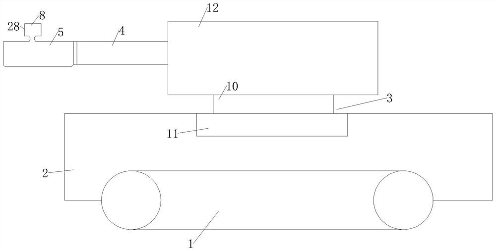 Omnibearing detection mechanical arm of mining robot