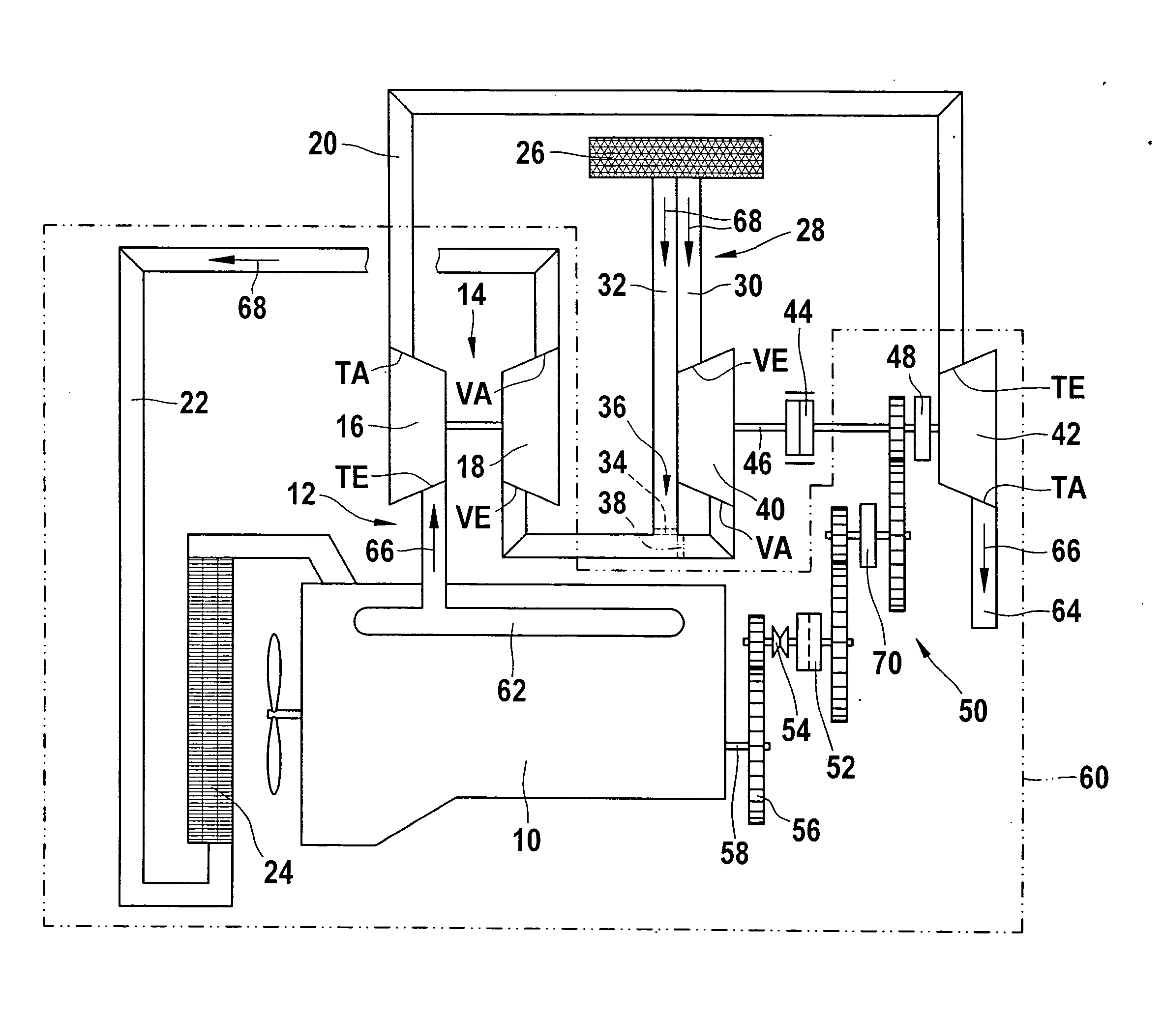 Compound Turbocharger System Having a Connectable Compressor