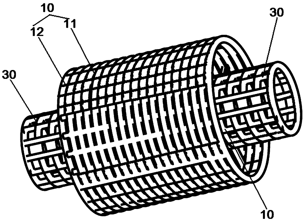 Bone defect filling scaffold structure