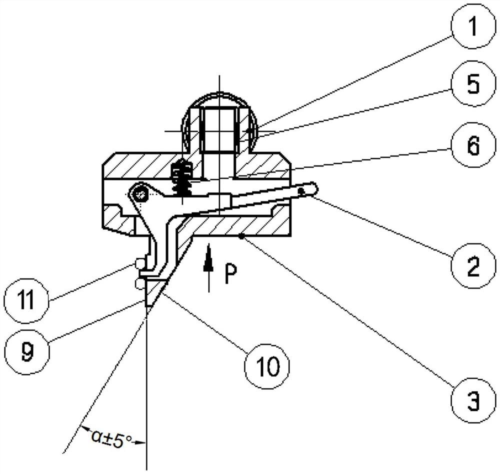 A device for detecting the symmetry of the tenon and groove of a turbine disk