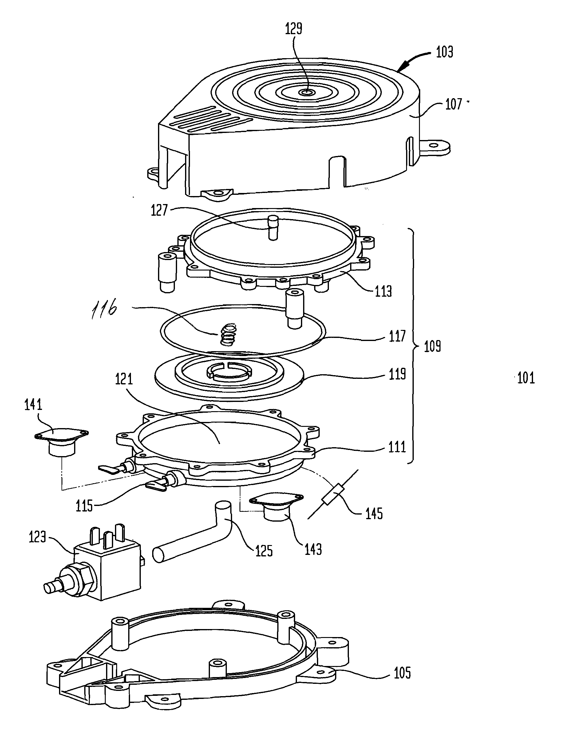 Steam system for continuous cleaning of hood fans