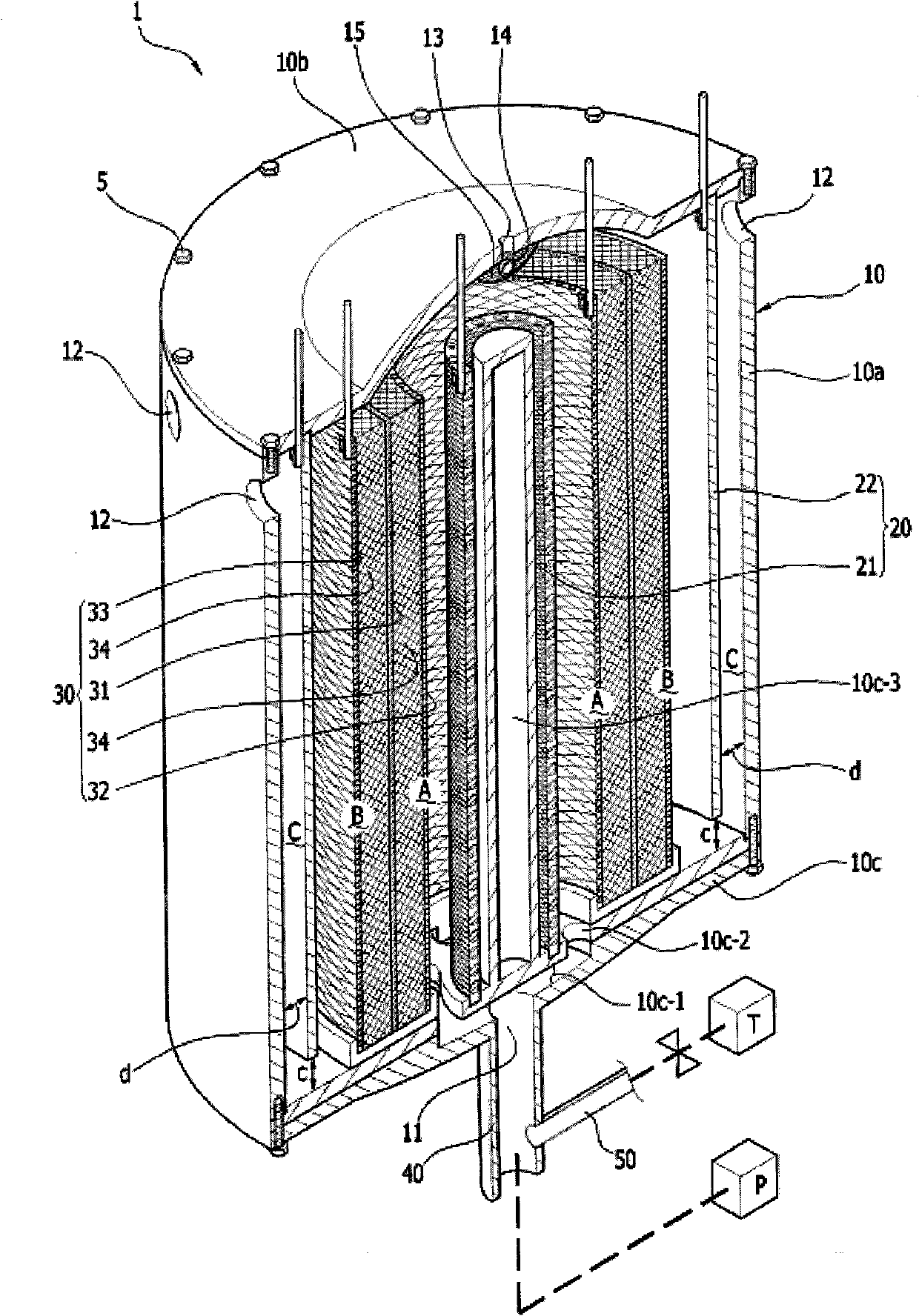 Electrolytic cell with large contact specific surface area for valuable metal recovery