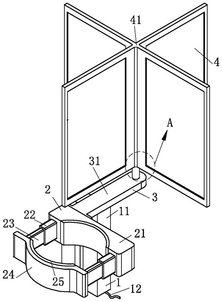 Nursery stock nutrient solution fertilizing device