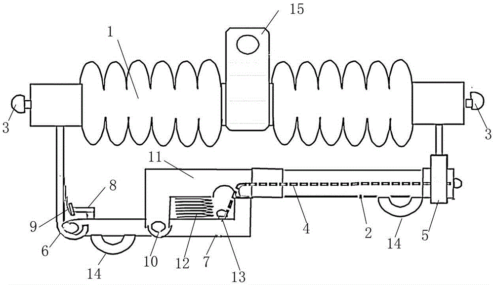 Horizontal drop fuse