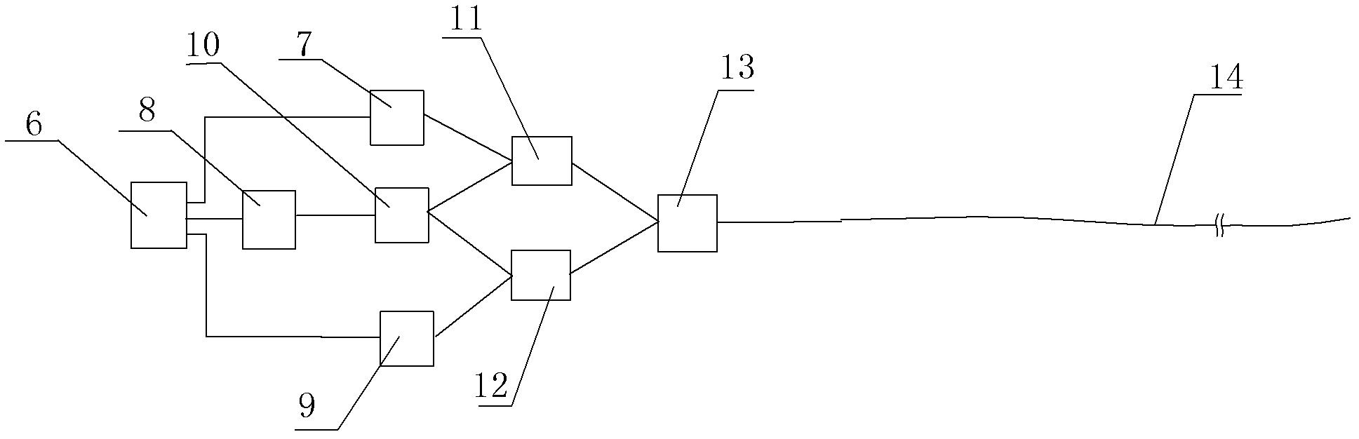 Distributed type sensing device based on double-core double-wrapping layer optical fiber