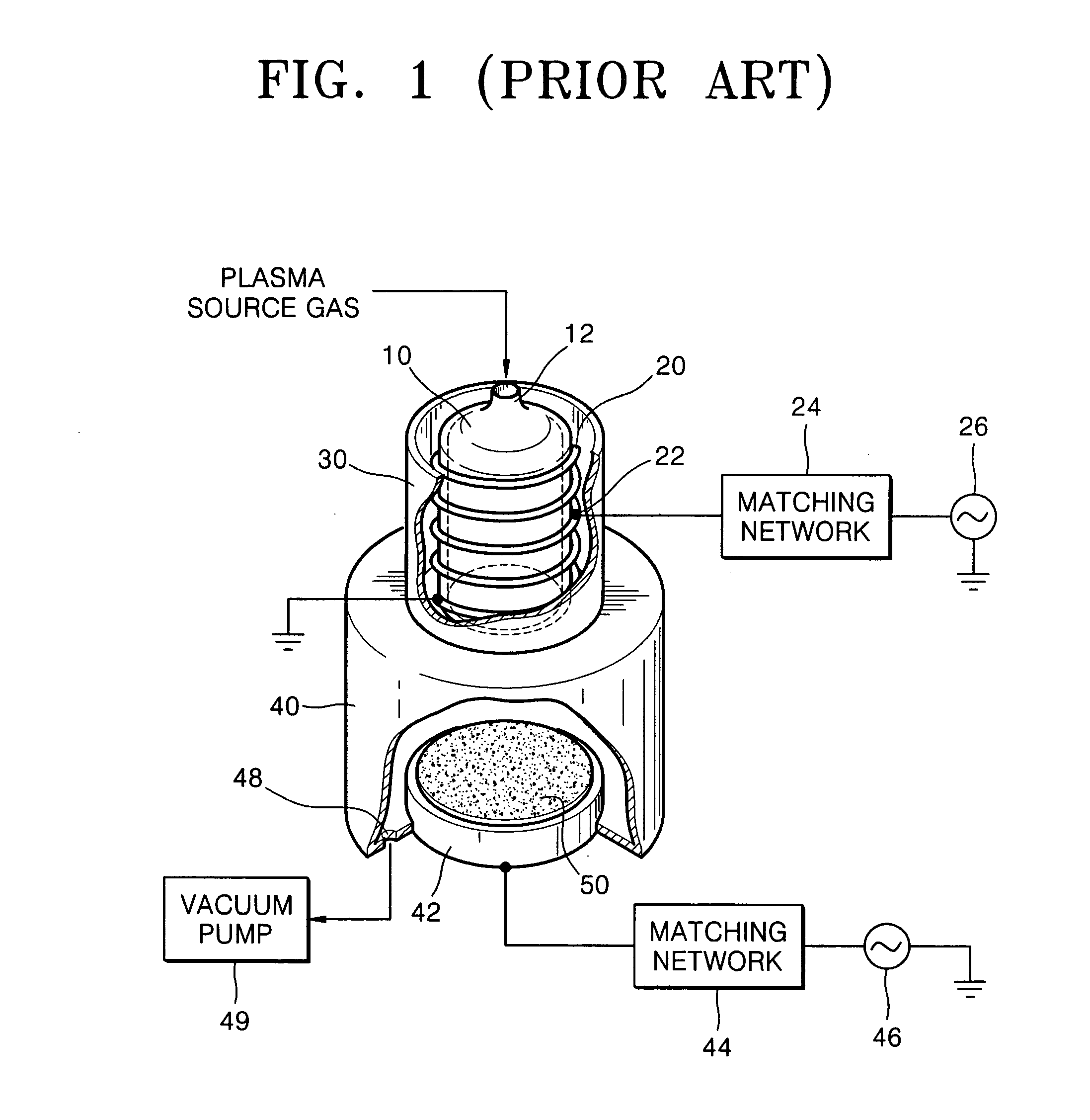 Helical resonator type plasma processing apparatus