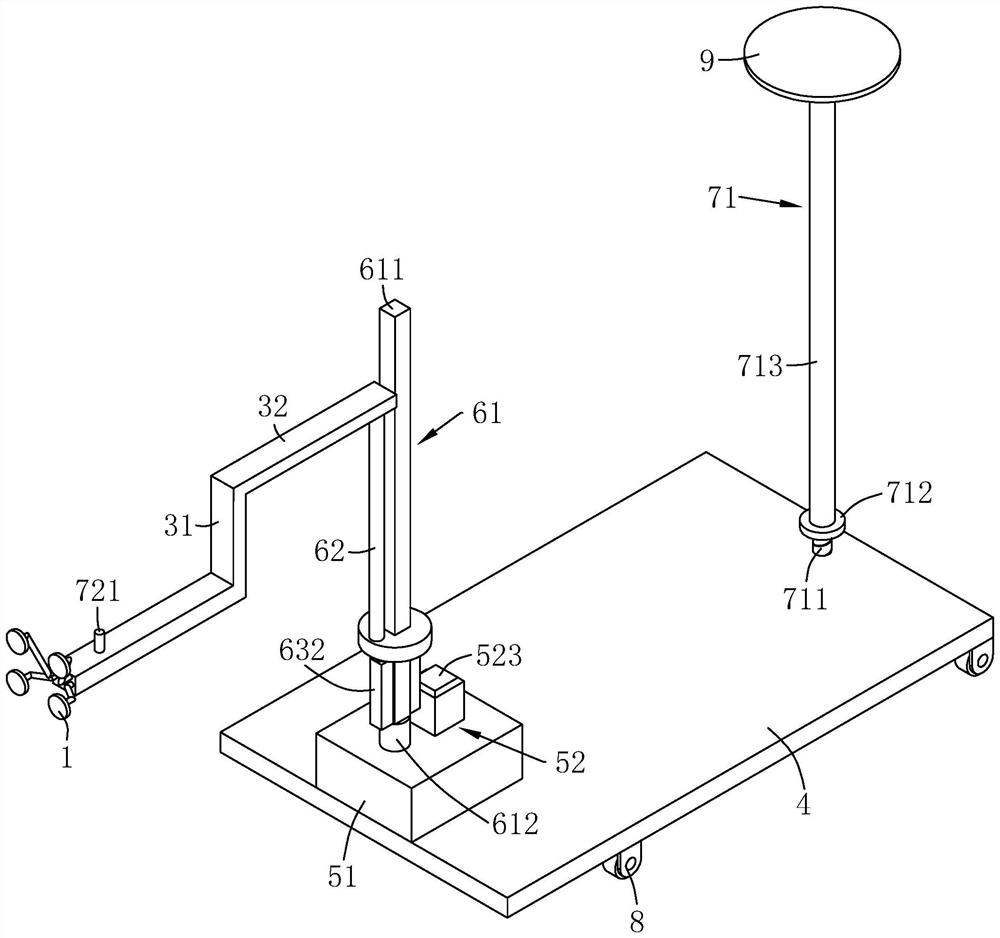 Large plate glass curtain wall auxiliary installation equipment and installation technology thereof