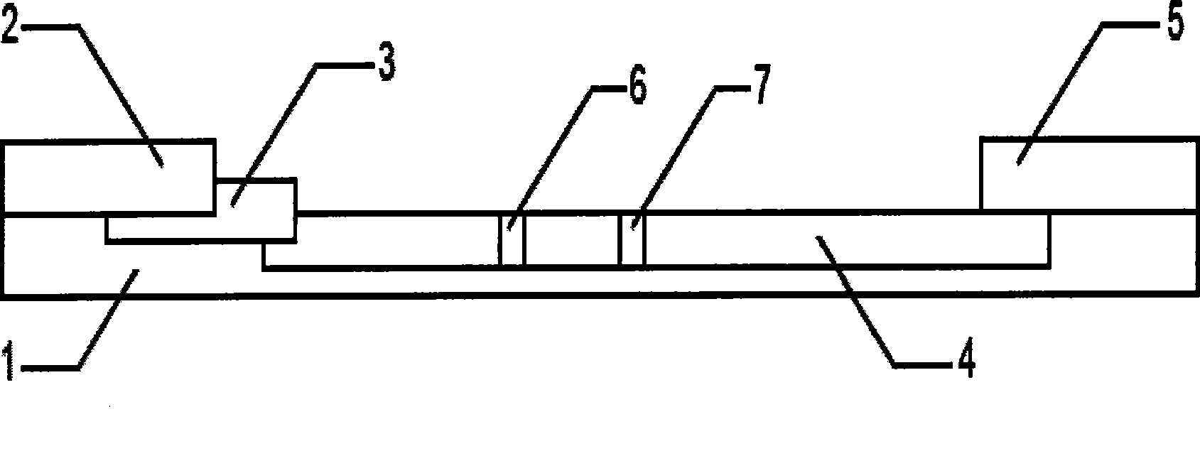 Test strip for rapidly detecting glutamic pyruvic transaminase and preparation method