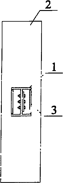 Run-through steel plate type square steel tube concrete column and axle i-beam node