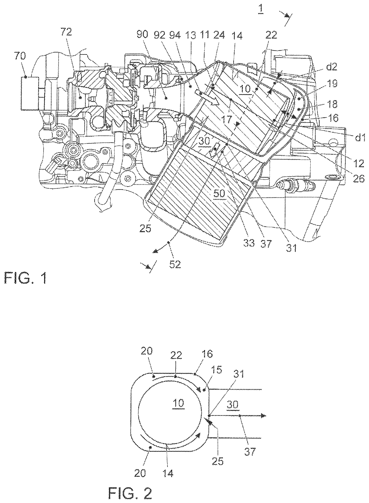 Exhaust gas aftertreatment system for an internal combustion engine