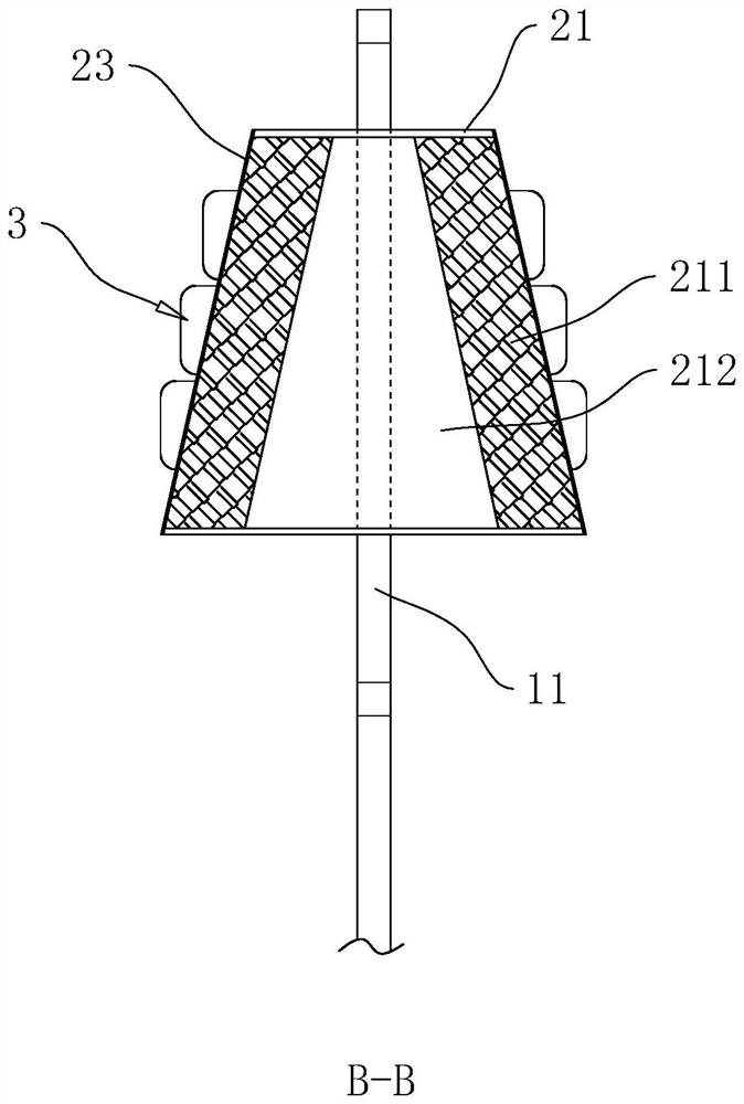 A group pile type bridge anti-ship collision device