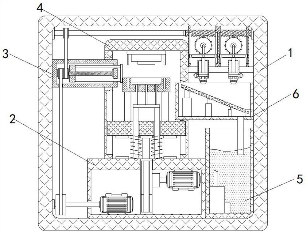 Metal material compression molding equipment