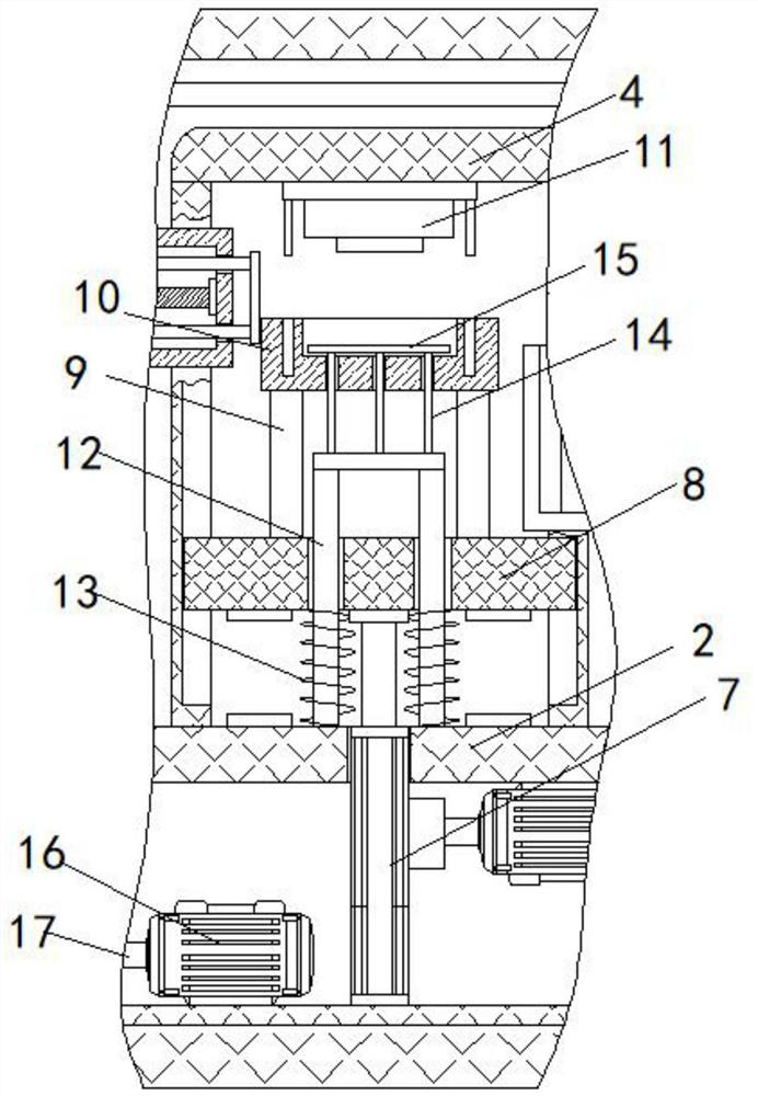 Metal material compression molding equipment