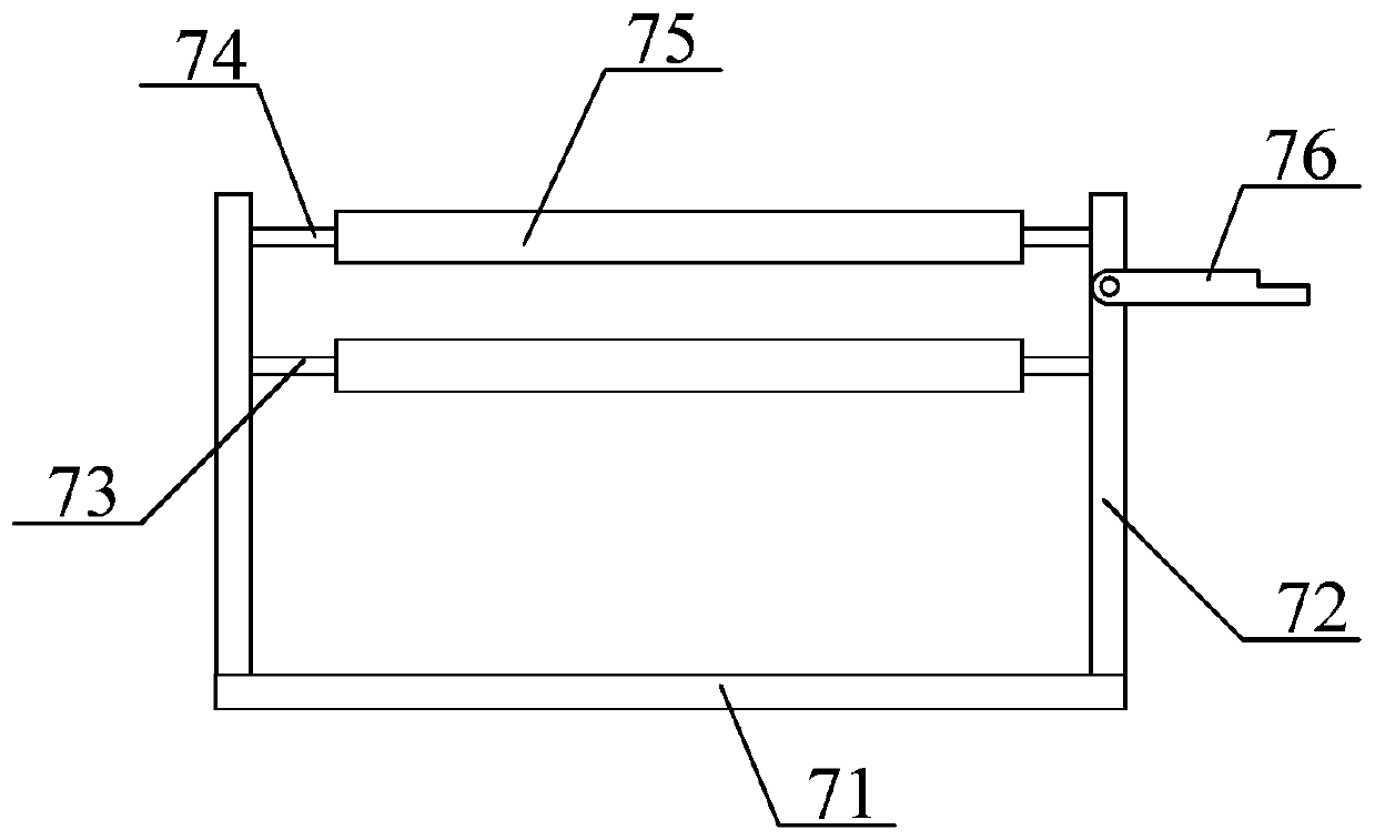 Novel wool top unreeling and feeding device