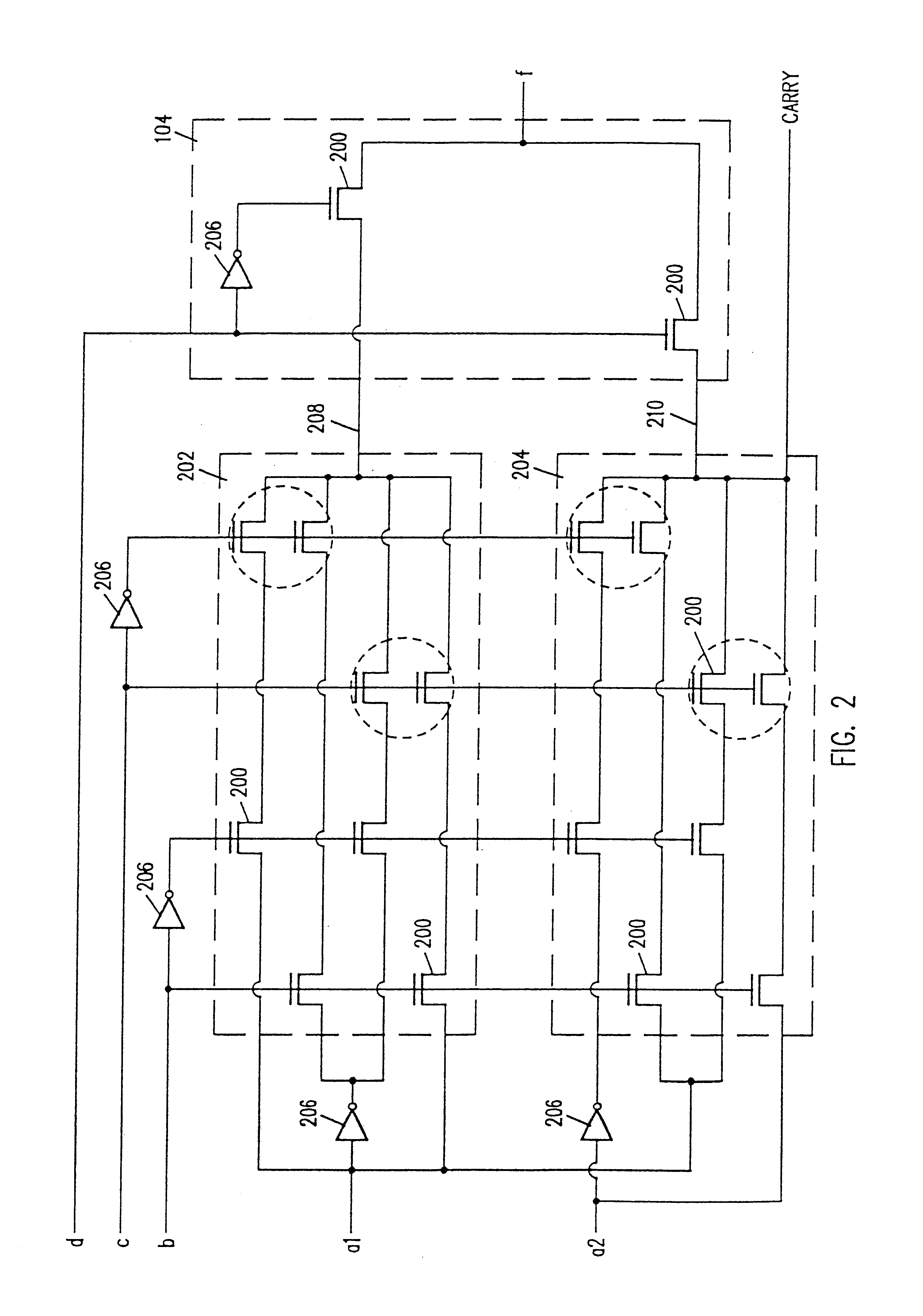 Universal logic module with arithmetic capabilities