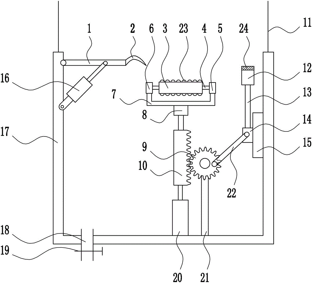 Efficient dredger propeller cleaning device