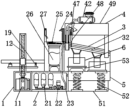 Bad fruit sorting device after box opening, for wholesale of agricultural and sideline products