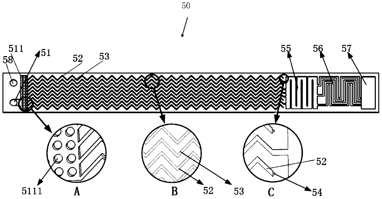 Wavy laminated microchannel refrigerator