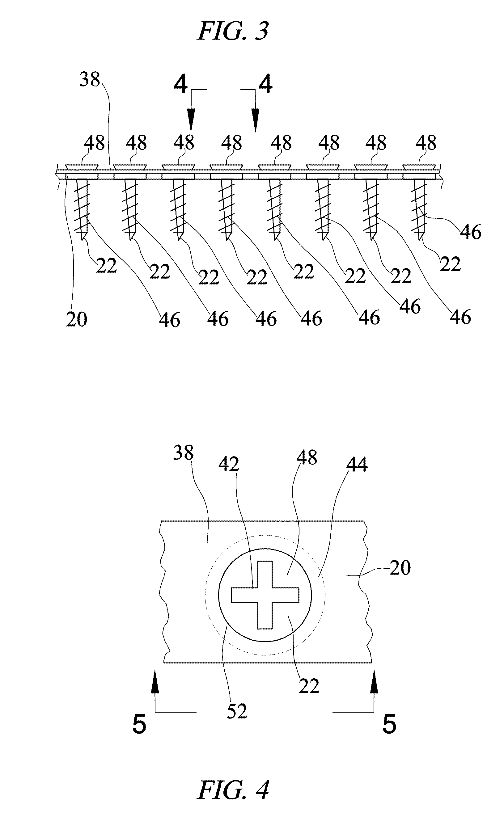 Fastening system for sheathing board