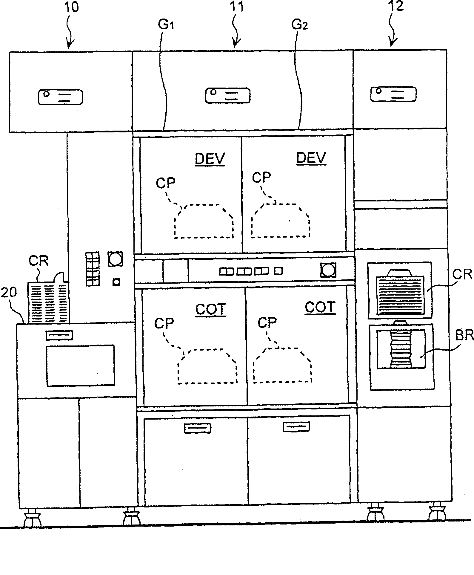 Developing method and developer coating apparatus