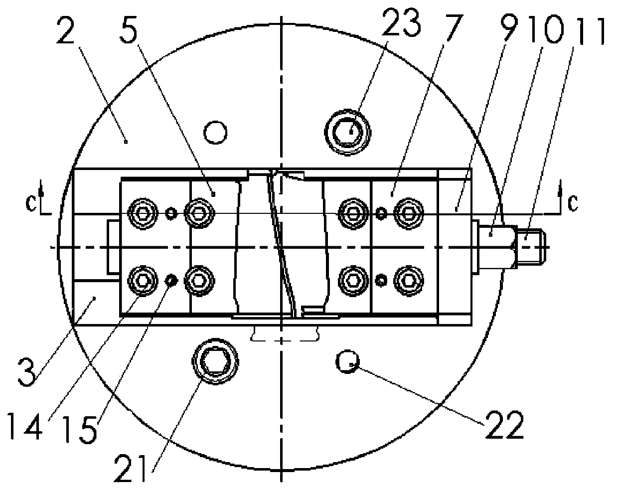 Method and clamp for moulding surface positioning clamping of finish forge blade