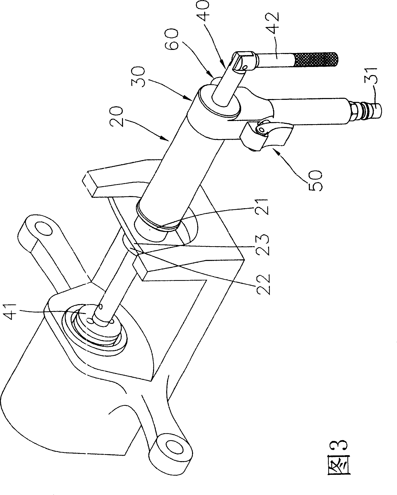 Pump-adjuster of braker with pressure-releasing valve