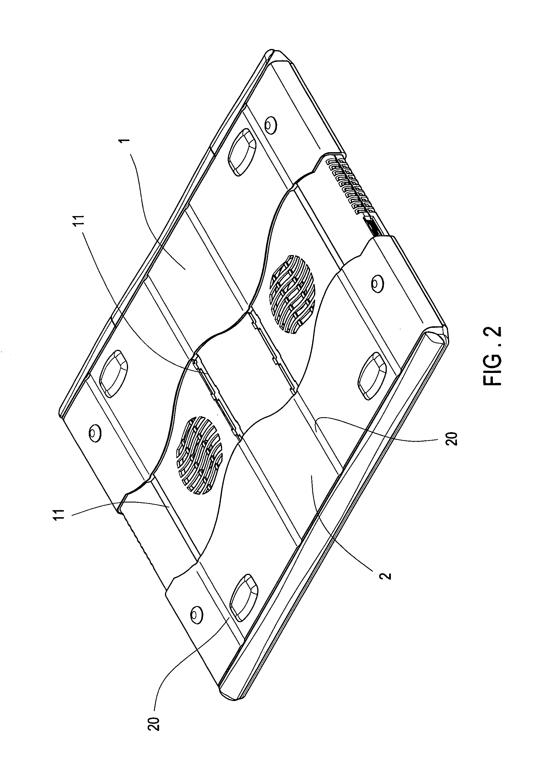 Contractible and extentable laptop computer external cooler pad