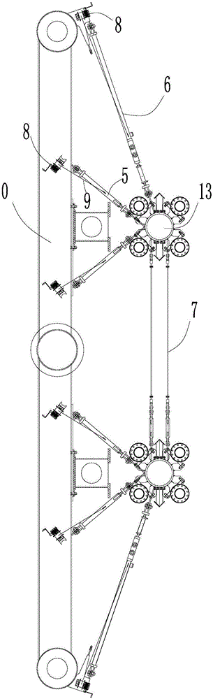 Processor binding device of deep mixing ship