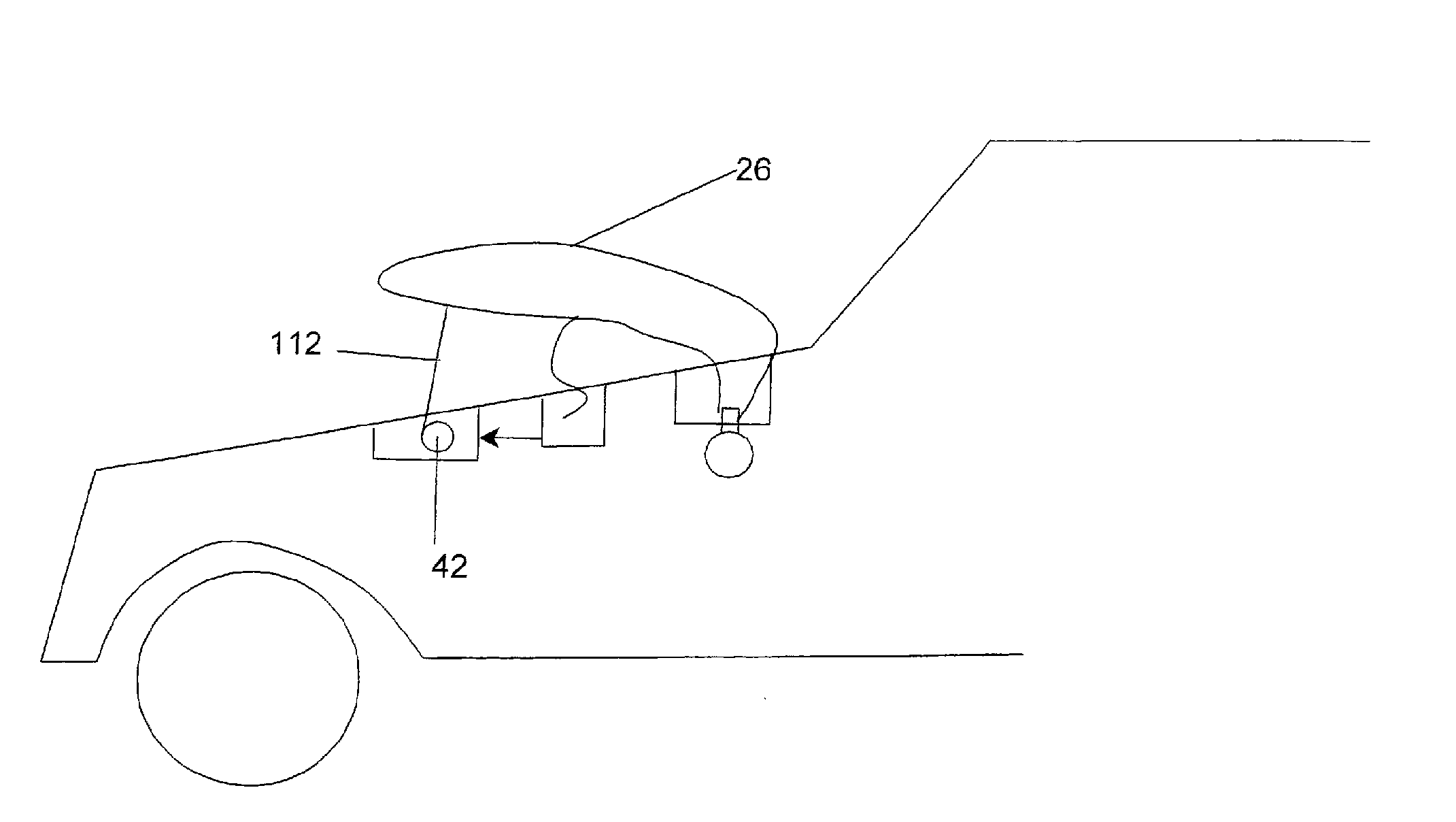 Pedestrian airbag arrangement