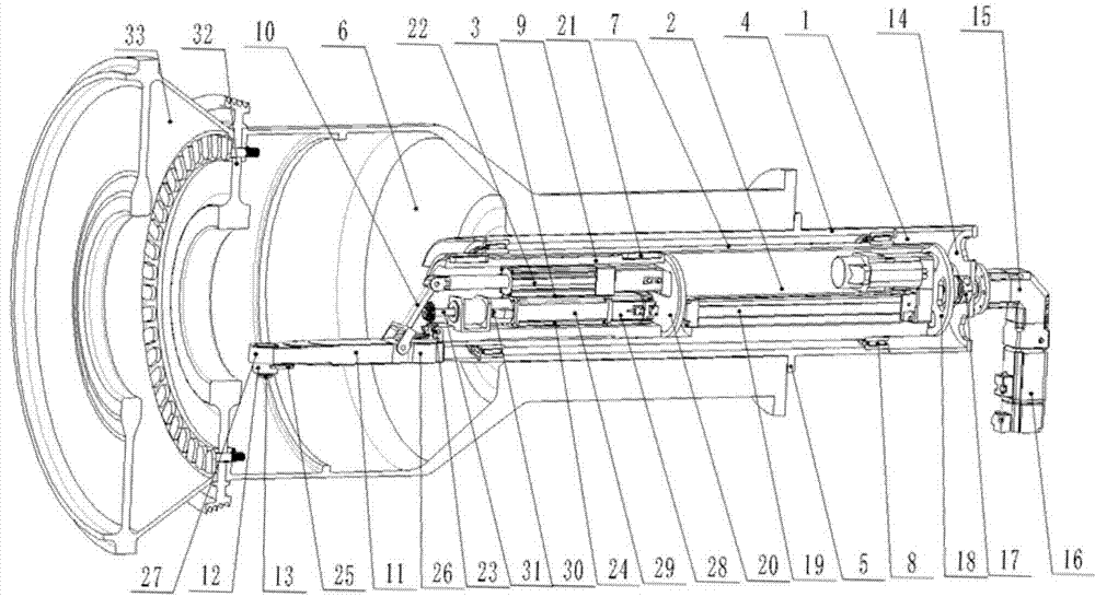 Device and method for tightening rear nuts of sealing disc of high-pressure rotor of aero-engine