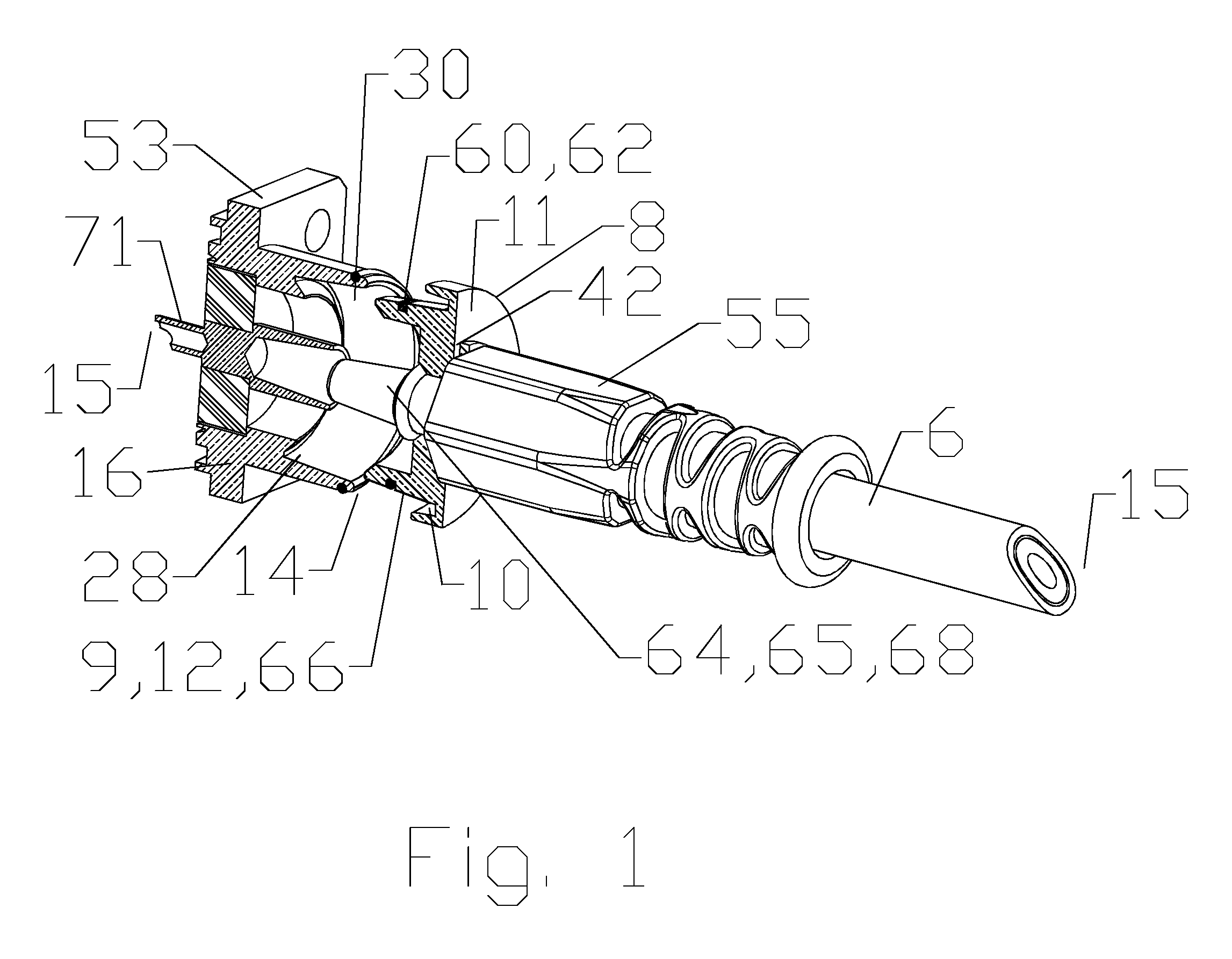 Blind mate capacitively coupled connector