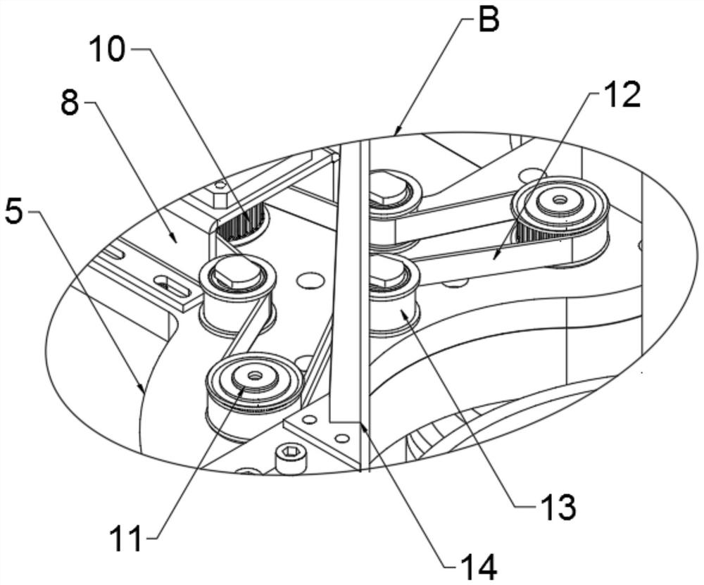 Spiral pot blanking mechanism