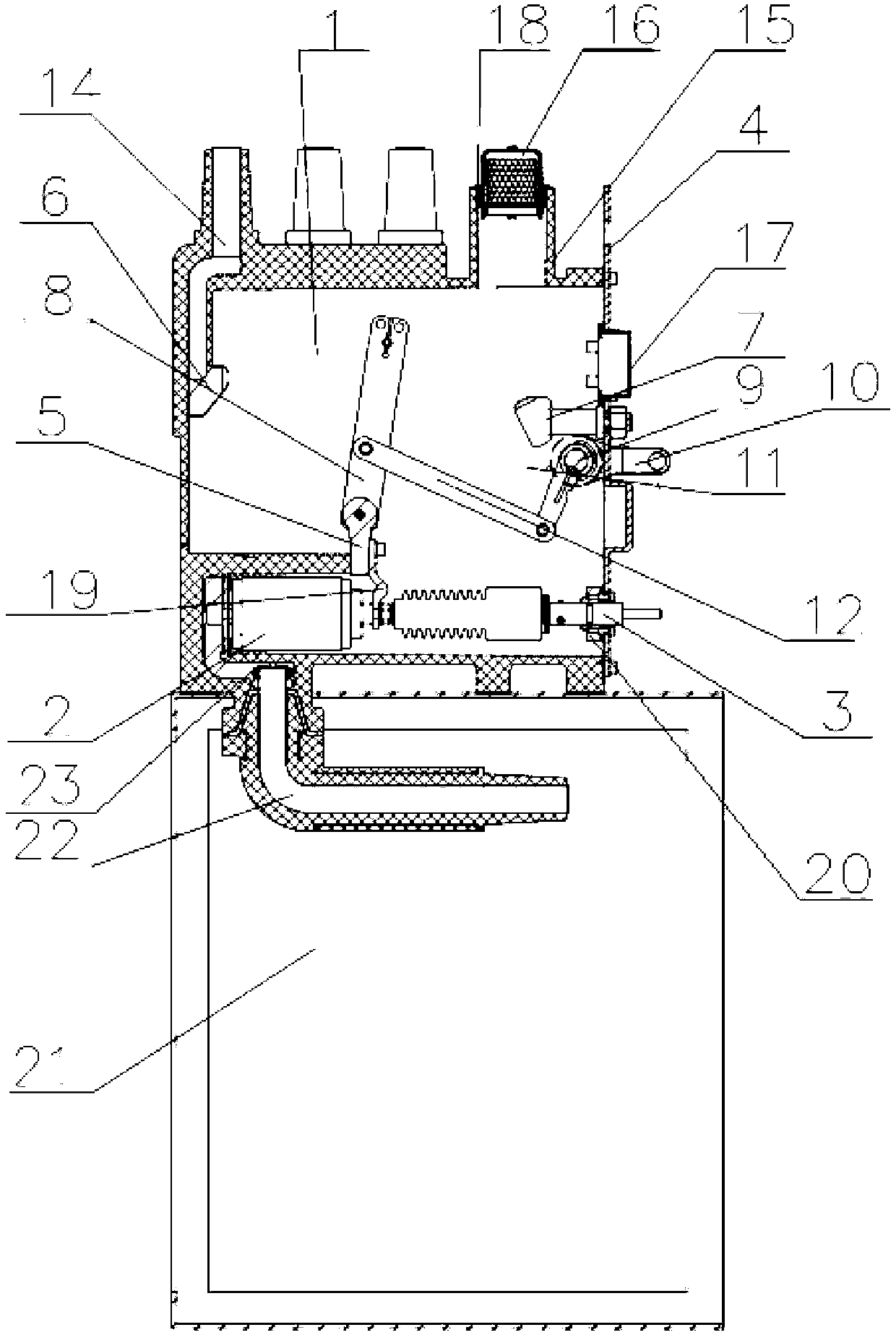 Three-position solid insulation switchgear