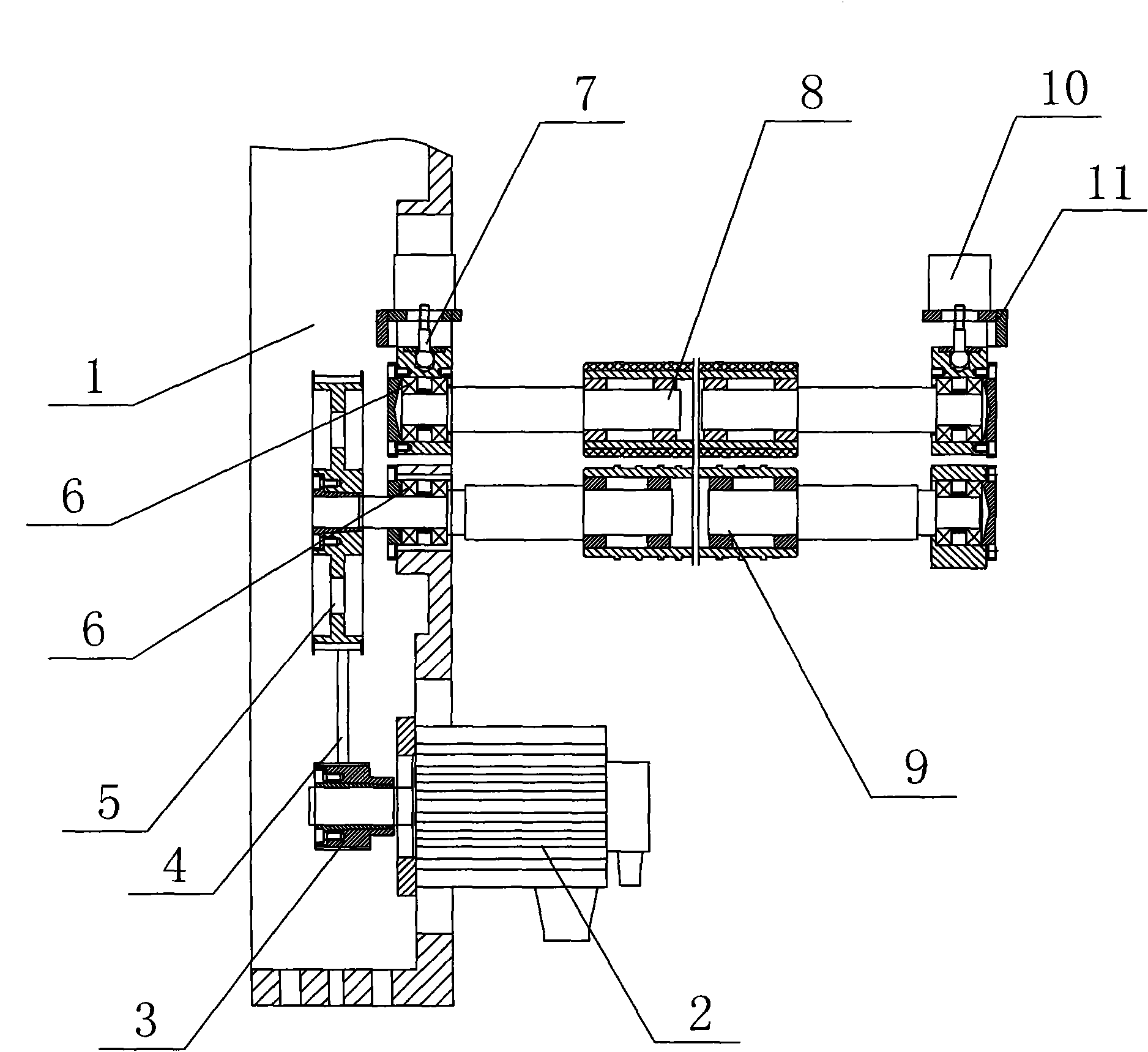 Paper advance mechanism of transverse cutting machine