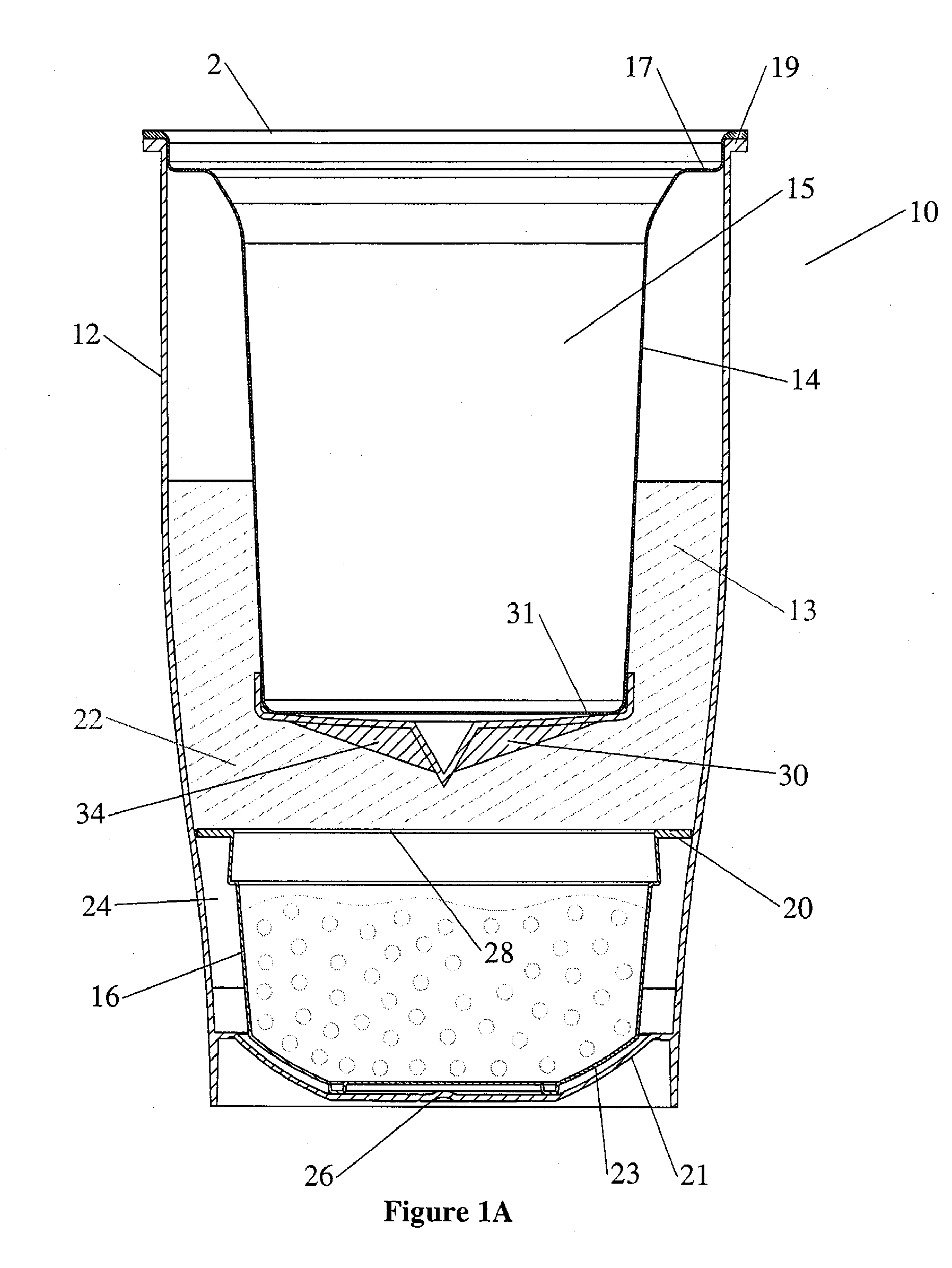 Self-heating container