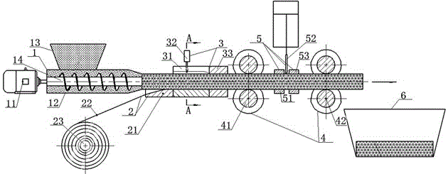 A kind of moxa roll forming machine