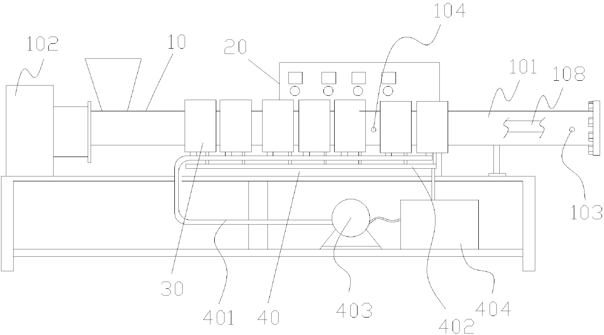 PLC-based intelligent control of recycled plastic energy-saving and environmental protection extrusion device