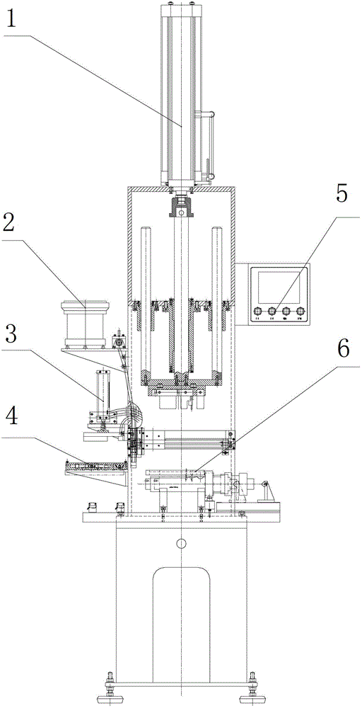 Automatic press-fitting unit for transmission intermediate shaft key pins