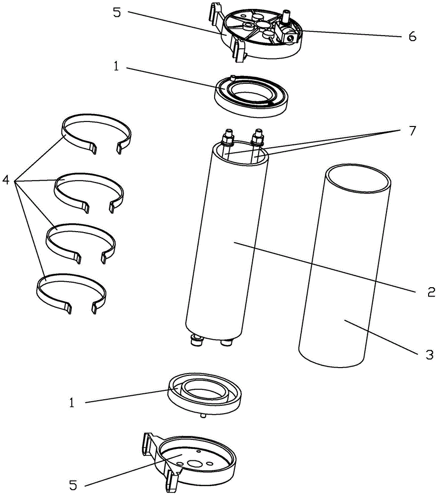 Heating pipe with internal and external heating function