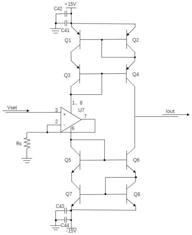 Semiconductor laser current source based on complementary Wilson current mirror